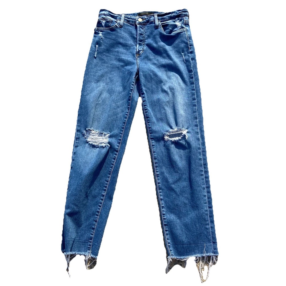 Joe's Women‎ Size 29x30 Jeans Niki High Rise Boyfriend Straight Distressed Pants